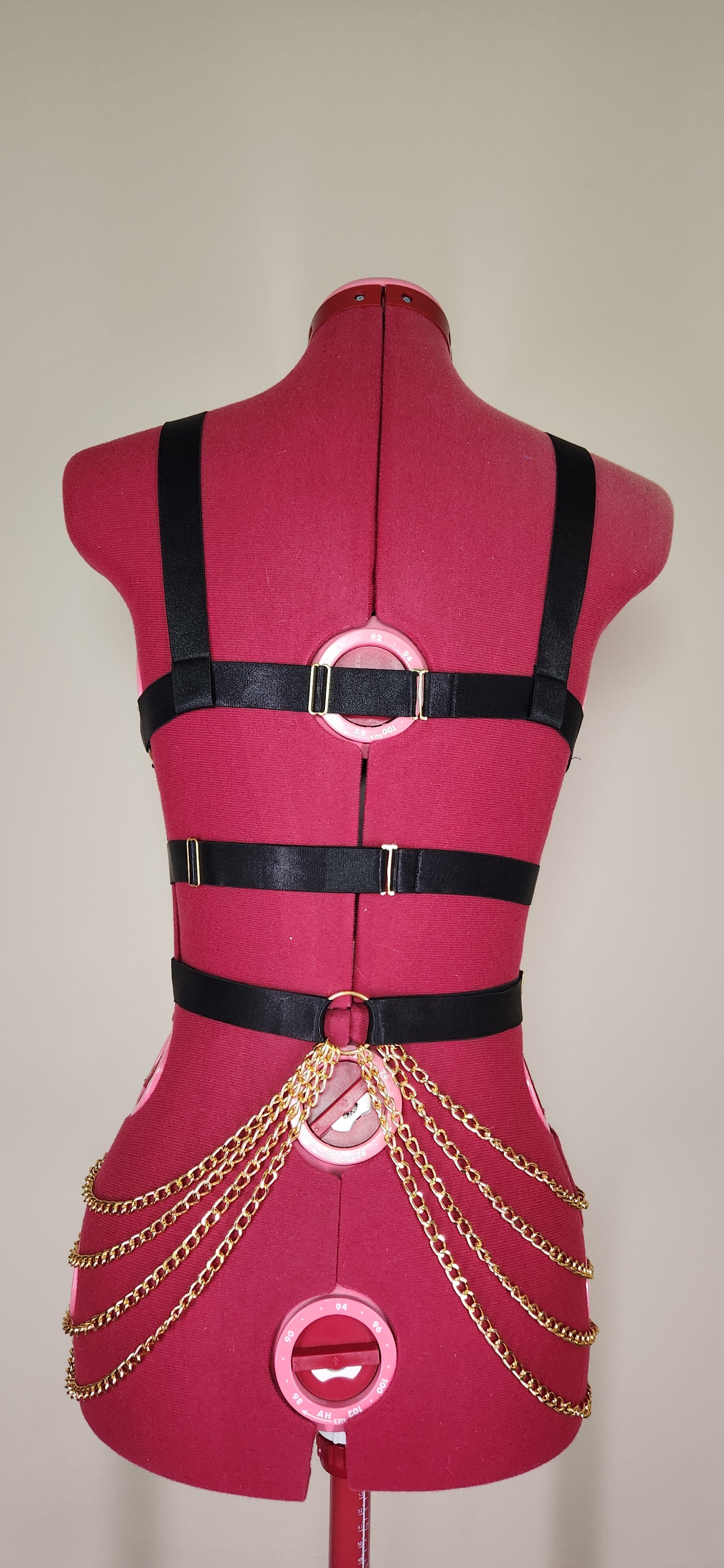 Rave royalty Electric Jet Black Harness & Belt Festival Clothing & Accessories