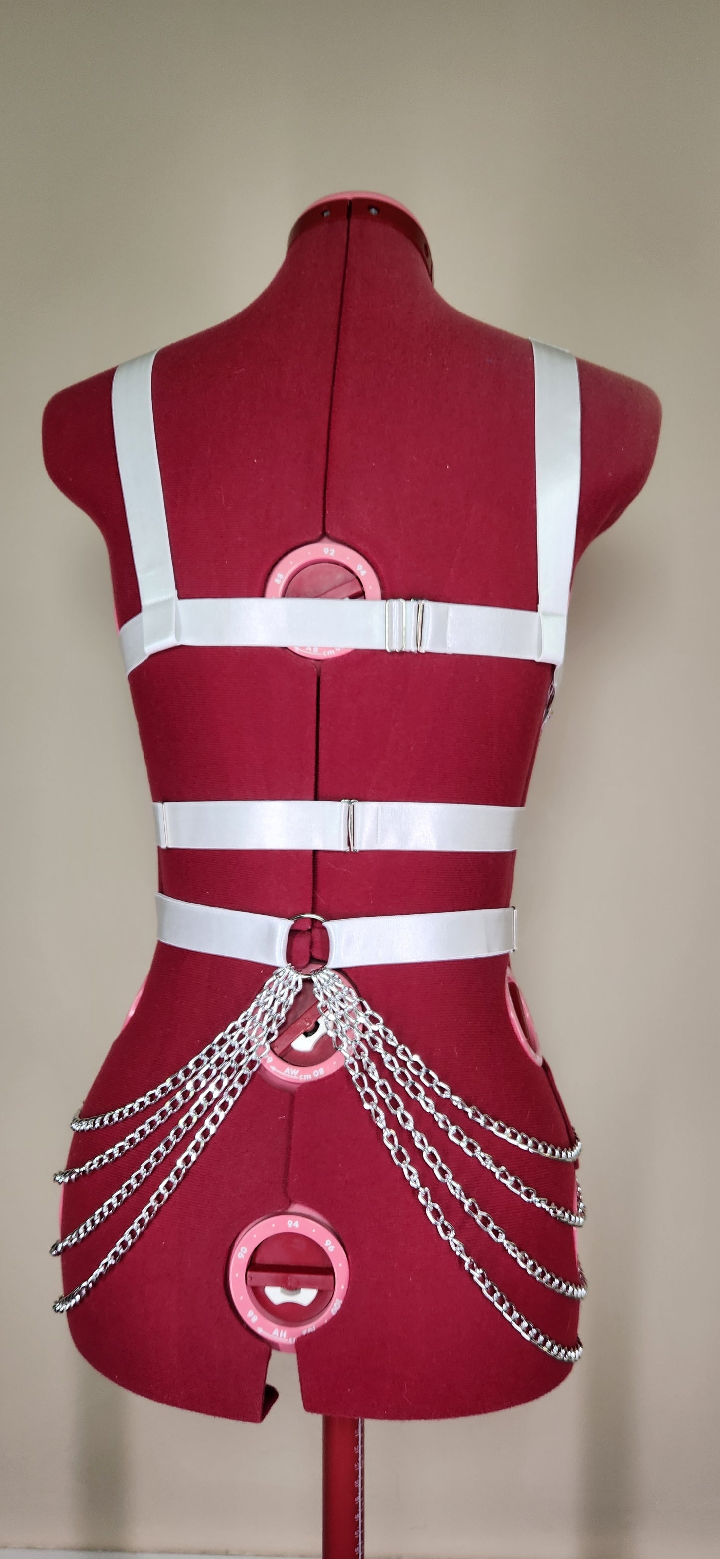 Rave Royalty : Electric Thunder White Festival Harness, Clothing & Accessories